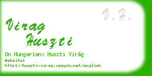 virag huszti business card