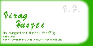 virag huszti business card